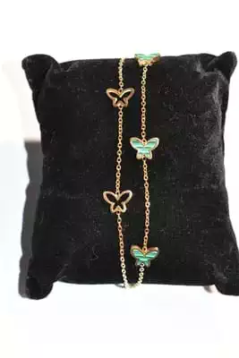 Bracelet papillon Or